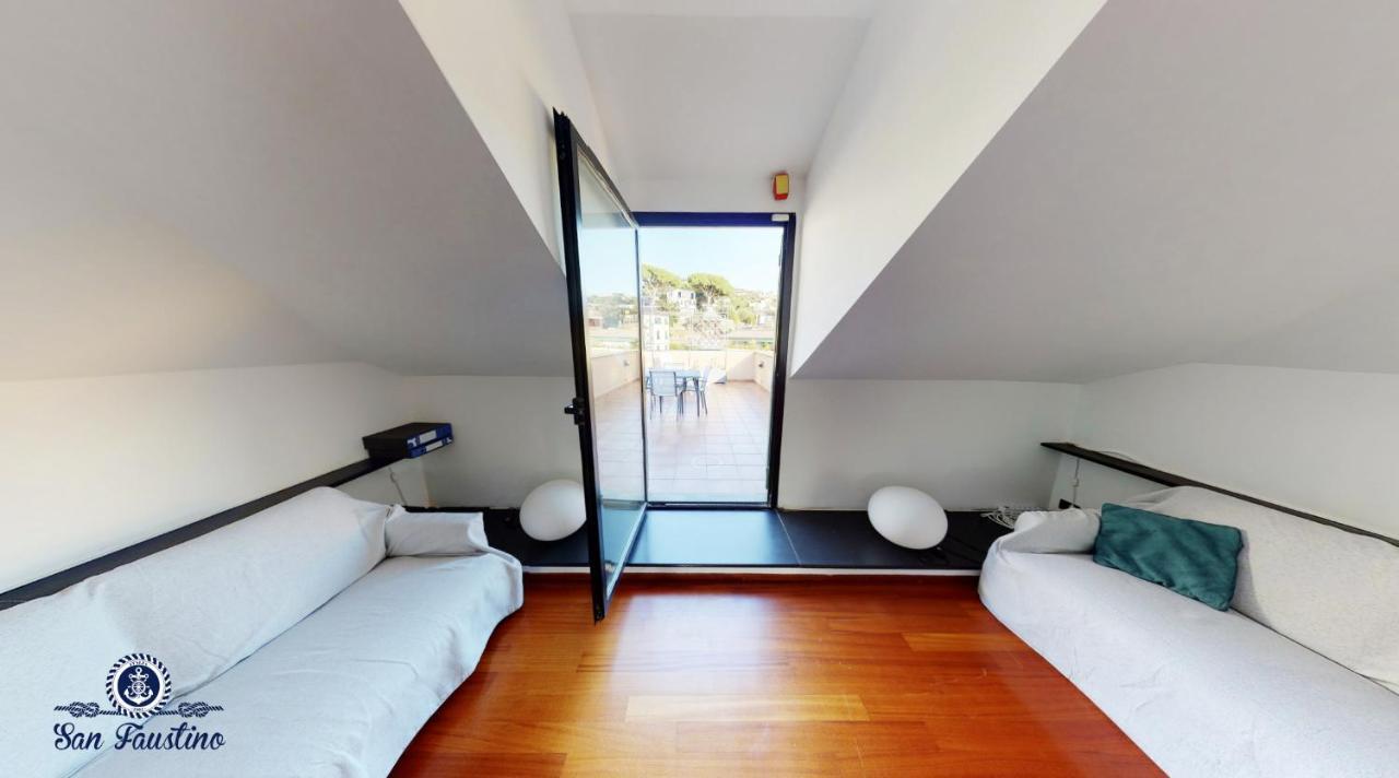 Welcome Riviera - Attico San Faustino 165 Mq Piu 110 Mq Di Terrazza- In Villa 700 ,Vista Mare Strepitosa-100 M Dalla Spiaggia-Parking Esclusivo Rapallo Eksteriør billede