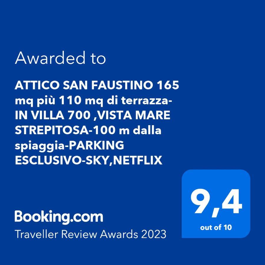 Welcome Riviera - Attico San Faustino 165 Mq Piu 110 Mq Di Terrazza- In Villa 700 ,Vista Mare Strepitosa-100 M Dalla Spiaggia-Parking Esclusivo Rapallo Eksteriør billede